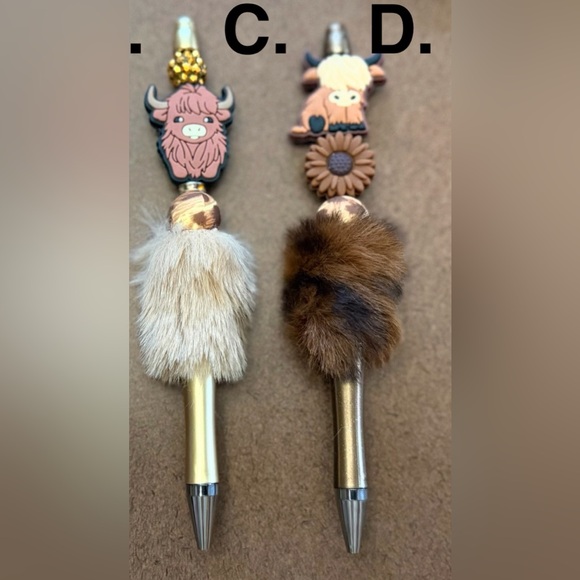 Elegant Cow -Themed handmade beaded pens - Picture 4 of 6